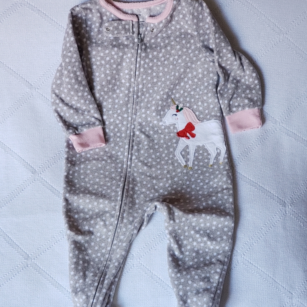 Carter's fleece footie pajama size 18 months